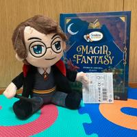Peluche harry potter e libro la magia del fantasy