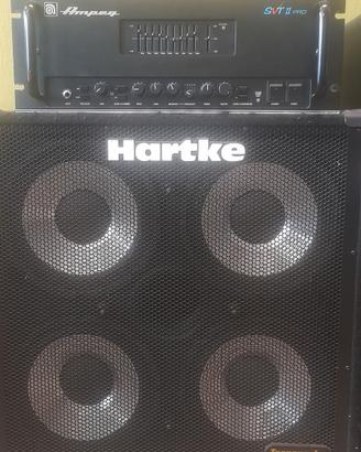 amplificatore valvolare + cassa per basso 