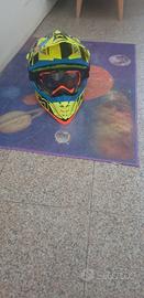 casco da cross (KAPPA) + mascherina (KTM)