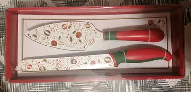 Set dolci natalizio Brandani coltello e paletta 