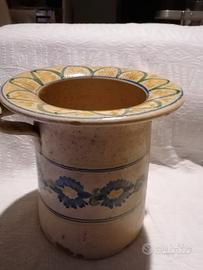 antico vaso ceramica grottaglie metà 900