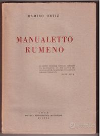 Ortiz Manualetto di rumeno 1945 ediz. poco comune