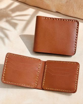 portafoglio/Portacarte Slim in Vera Pelle 