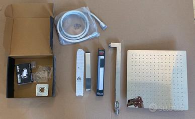 Kit doccia completo soffione quadrato