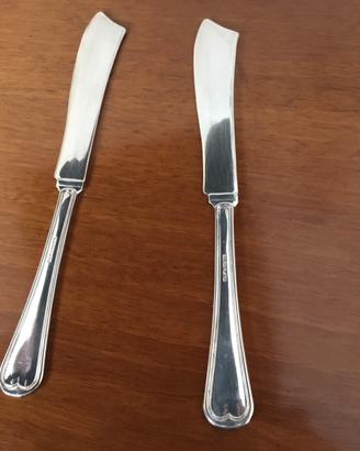 Due coltelli da pesce  in silver
