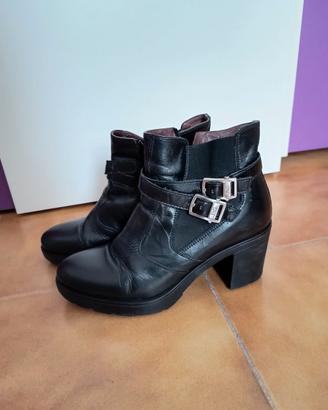 Stivaletti Nero Giardini n. 37 - Vera Pelle