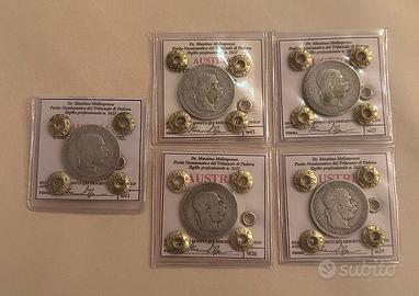 Lotto 1 Corona Francesco Giuseppe Argento 835