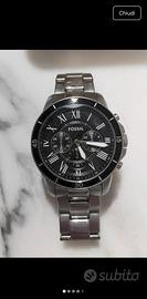 orologio fossil grant sport cronografo in acciaio