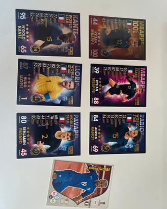Lotto 7 Carte Match Attax Francia