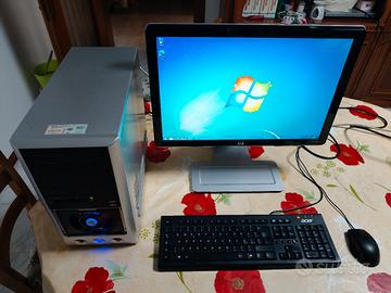 POSTAZIONE PC FISSO + MONITOR + TASTIERA E MOUSE 