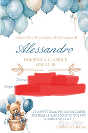 Inviti personalizzati per feste