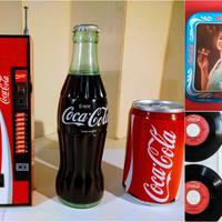 Coca Cola collezione: 3 radio gadget+vassoio +disc