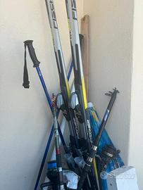 Ski e canne da pesca