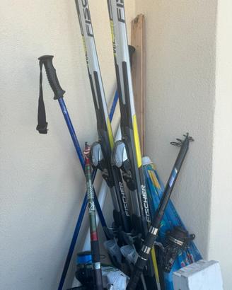 Ski e canne da pesca