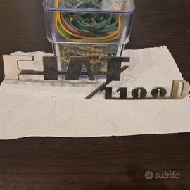 scritta Fiat 1100 D - Nuova, fondo di magazzino