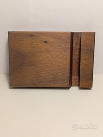 Porta telefono in legno artigianale