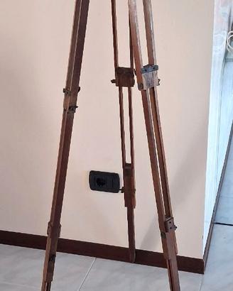 Antico cavalletto treppiede d'epoca per  cabina  f