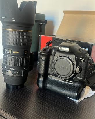 Canon 7d mark ii + 70 200 2.8 sigma +50  1.8 canon