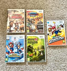 Lotto Custodie Nintendo Wii originali + Copertine