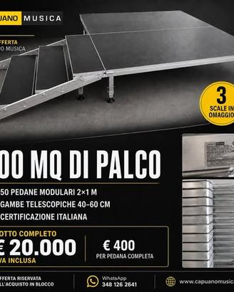 PALCO MODULARE 100 MQ H. CM 40/60 MOD. HANDY 400