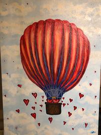 Acrilico su tela romantico