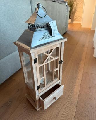 Lanterna legno e metallo