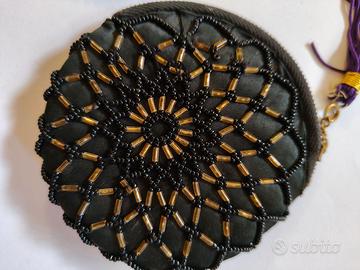 ORIGINALE PORTAMONETE ROTONDO DONNA ART DECO’