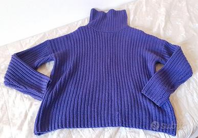 Maglione dolcevita viola kiabi XL