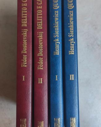 Libri "Quo Vadis" e "Delitto e Castigo"
