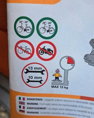 Seggiolino bimbi per bici