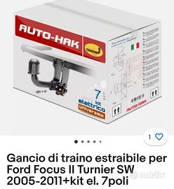 Gancio Traino con kit elettrico a 7 poli