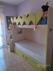 letto a castello e scala 