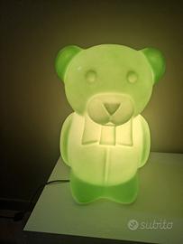 lampada da terra orso verde 40 cm