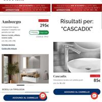 Mobile bagno con lavandino nuovo