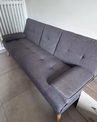 divano HOMCOM 3 posti reclinabile