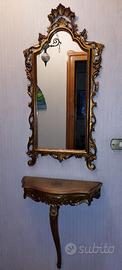 Specchio e consolle per ingresso