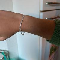 Tennis bracciale oro bianco diamanti zircone