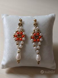 Orecchini Perle di fiume Vintage neo barocco