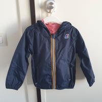 Giacca K-Way impermeabile doubleface Bambina B/R