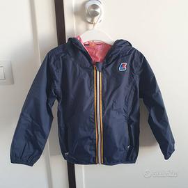 Giacca K-Way impermeabile doubleface Bambina B/R