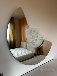 Specchio Scornice di Nanda Vigo per Glass