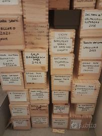  cassette legno vino usate