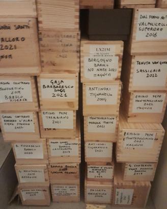  cassette legno vino usate