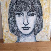 Enorme  Quadro Olio  su tela Xavier Bueno