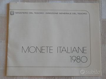 Libretto Monete Italiane 1980