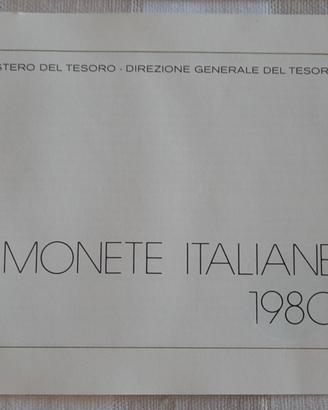 Libretto Monete Italiane 1980