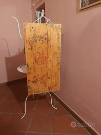 Tavola pirografata stile Holly Hobbie