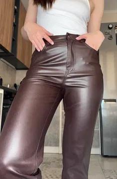 Pantaloni in pelle taglia S