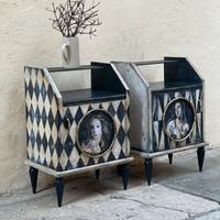 VENDUTI ❌ Comodini Vintage Arlecchino 