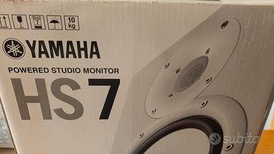 Yamaha HS7 White – Coppia Monitor da Studio + Cavi